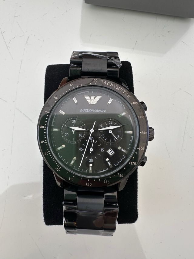 Reloj Emporio Armani Tachymeter Negro