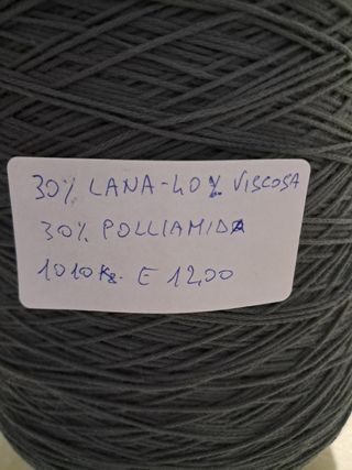 Filato misto lana grigio