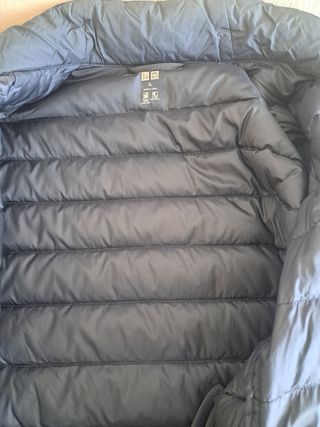 Plumífero Uniqlo Azul Marino Caballero