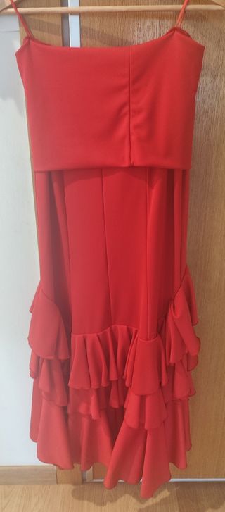 Falda Flamenca Sevillanas Roja