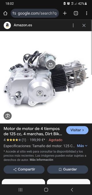 Motor Pit Bike 90cc 4 Tiempos