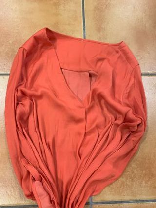 Blusa Coral Manga 3/4 Talla M