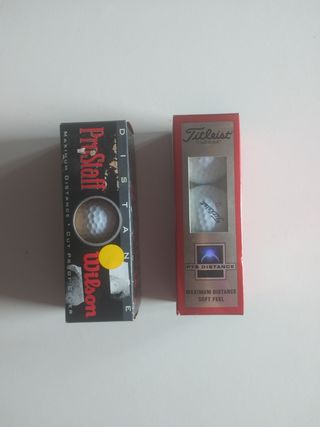 Pelotas de Golf Wilson ProStaff y Titleist PTS ,