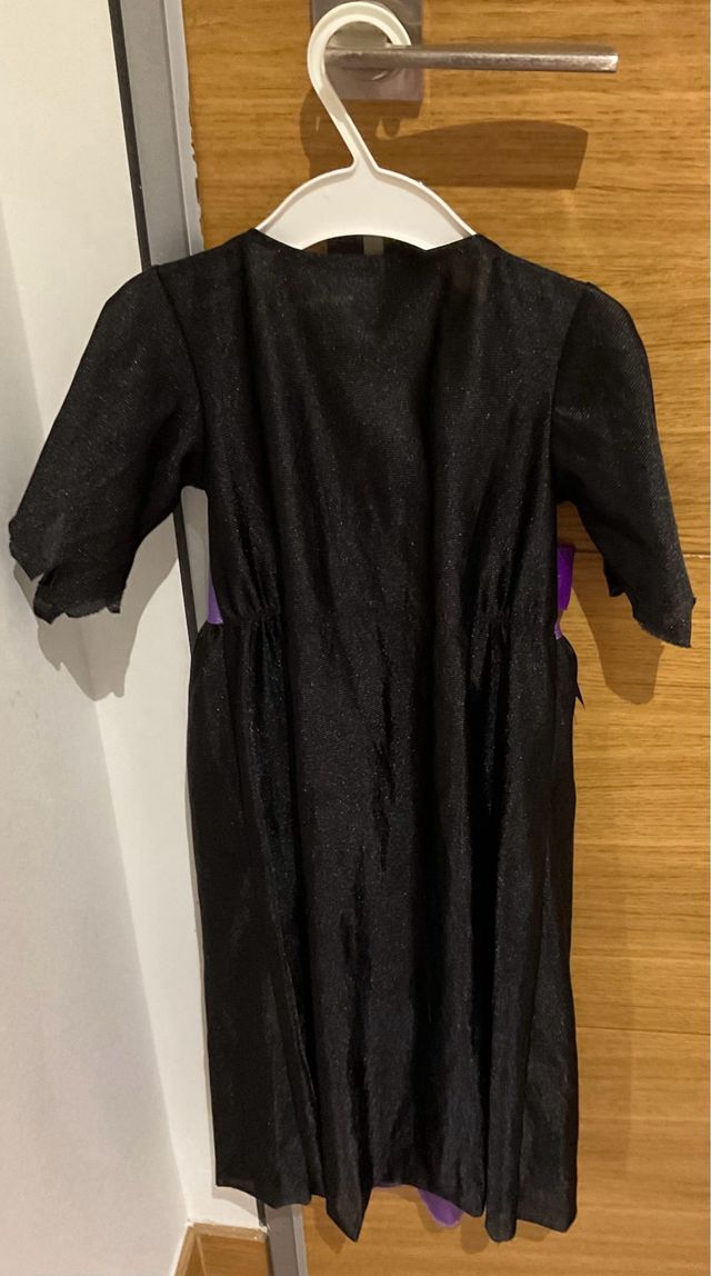 Disfraz Brujita Niña Morado y Negro