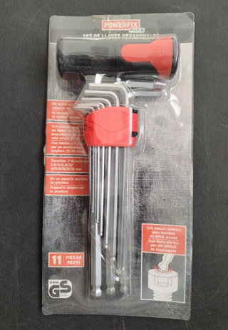 Juego Llaves Hexagonales Powerfix T 11 Piezas