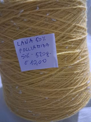 Filato misto lana giallo