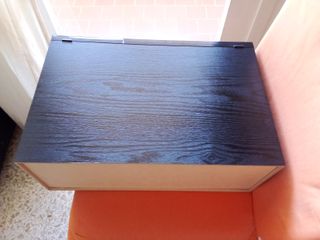 Cajonera Madera 60 CDs Archivador Negro/Marrón