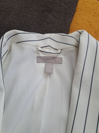 Blazer H&M Rayas Azul Marino T44