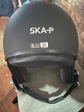 Casco Moto Ska-P Color negro mate Homologado EU