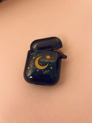 Funda AirPods Luna y Fases Doradas