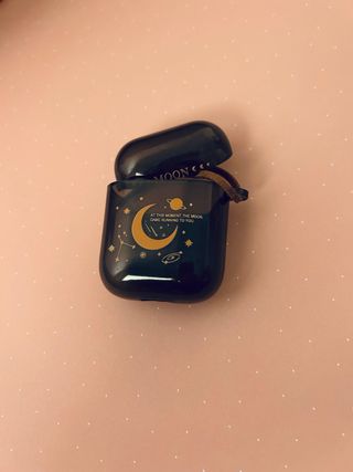 Funda AirPods Luna y Fases Doradas
