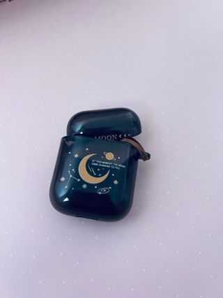 Funda AirPods Luna y Fases Doradas