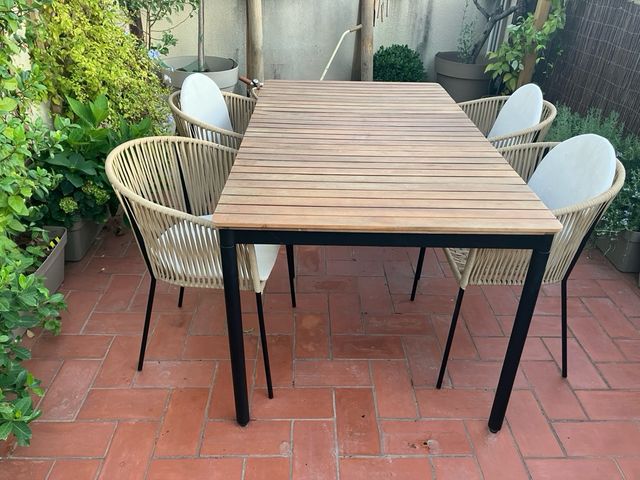 Set 4 sillas de exterior Sklum