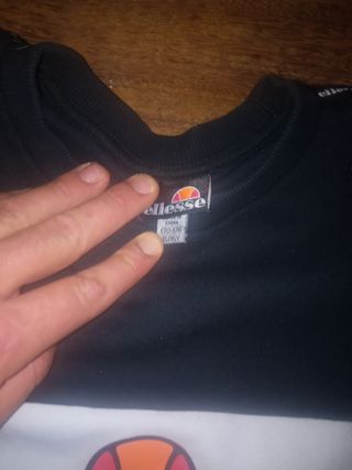 Sudadera Ellesse Negra y Blanca