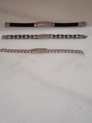 Lote 3 Pulseras Hombre