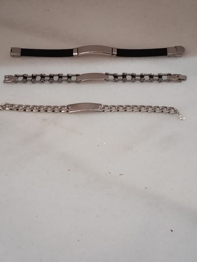 Lote 3 Pulseras Hombre