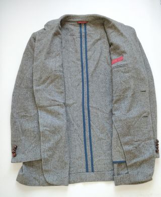 Blazer Lana Carolina Herrera Gris