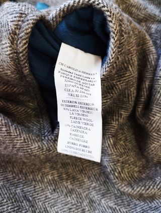 Blazer Lana Carolina Herrera Gris