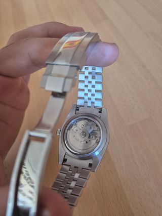 Reloj Seiko Automático Plata y Blanco 