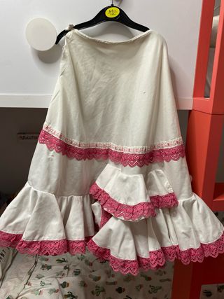 Falda baile flamenco niña 8-10 años
