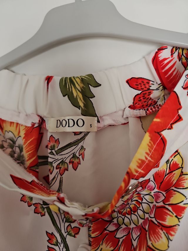 Falda larga estampada flores