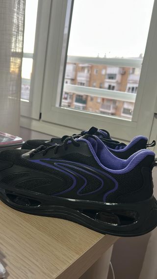 Zapatos de seguridad mujer Larnmern negros/morados