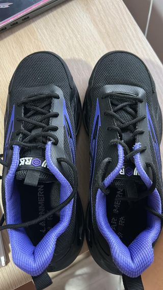 Zapatos de seguridad mujer Larnmern negros/morados