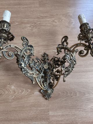 2 Apliques Bronce Antiguos