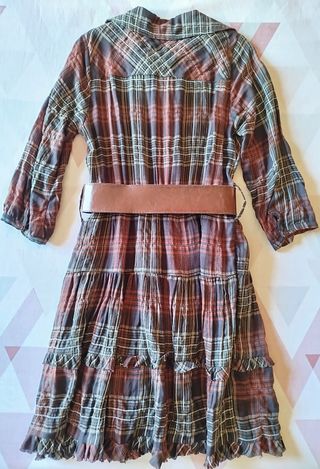 Vestido juvenil a cuadros talla 40