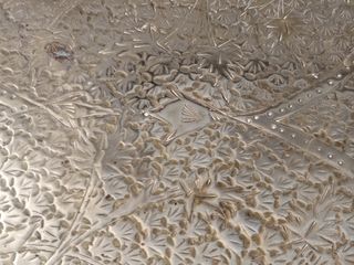 Tavolo/Vassoio Indiano in Ottone Martellato 68x48