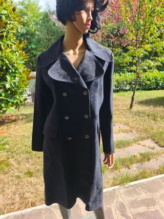 Cappotto in renna blu