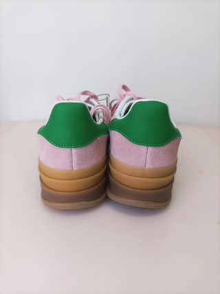 Adidas Gazelle Bold Talla 38 Rosa y Verde