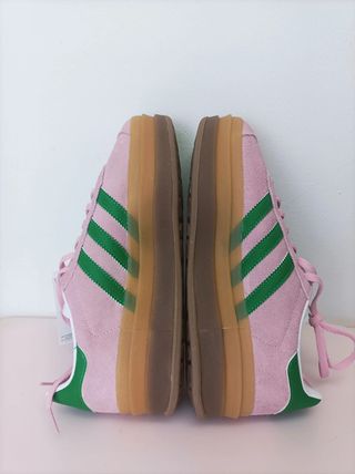 Adidas Gazelle Bold Talla 38 Rosa y Verde