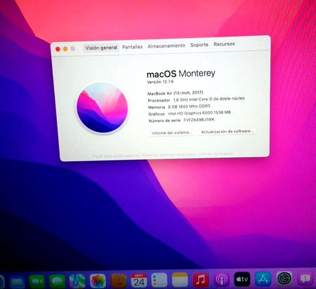 MACBOOK AIR (13-INCH INTEL CORE I5  macOS MONTEREY