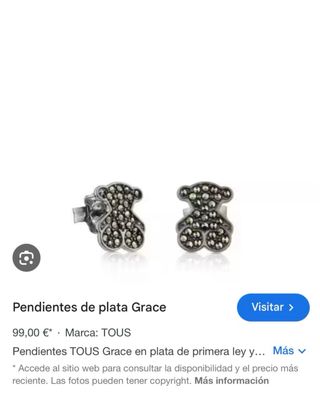 Pendientes Tous Plata Grace