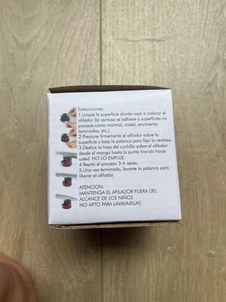 Afilador de cuchillos con ventosa