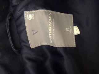 G Star Raw Mujer Abrigo Capa Azul Marino