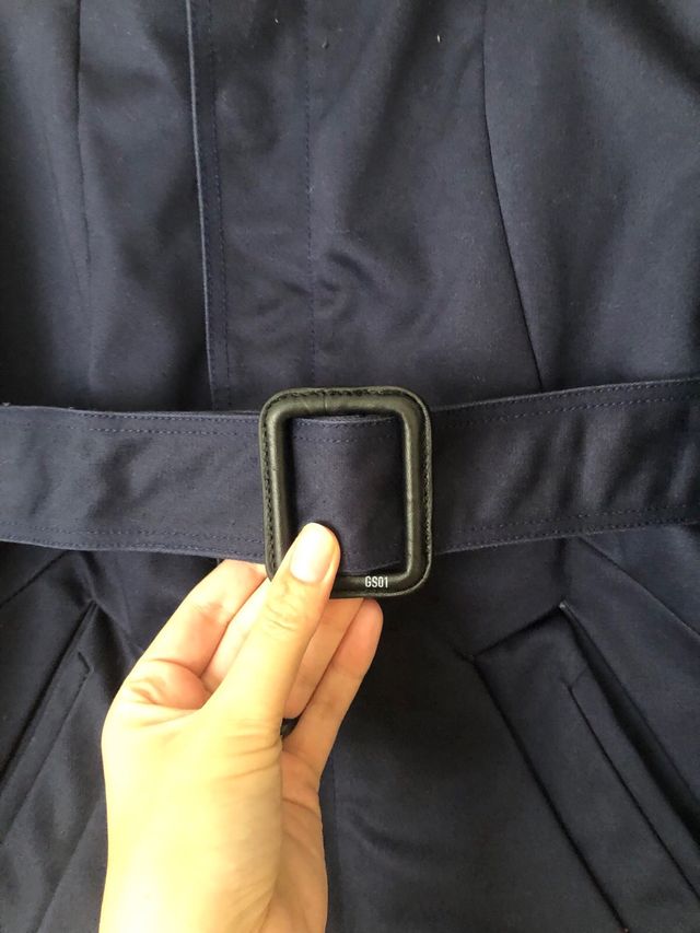 G Star Raw Mujer Abrigo Capa Azul Marino