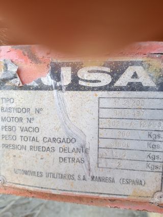 dunper ausa 4x4 en despieces