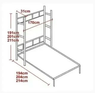 CAMA ABATIBLE VERTICAL NIUS 150X190