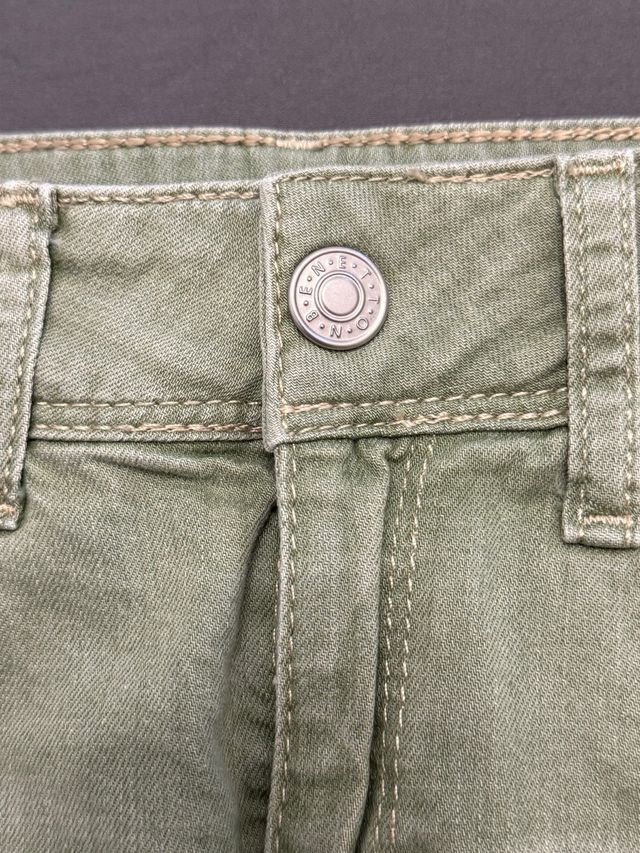 Falda vaquera caqui Benetton