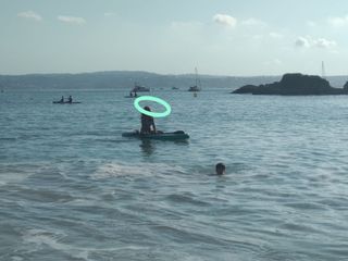 Tabla hinchable pádel surf. Con chaleco salvavidas