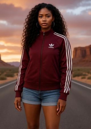XS Chaqueta Adidas Originals Trefoil Morada