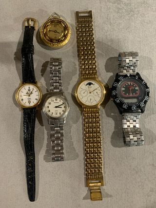 Set di 5 orologi da riparare