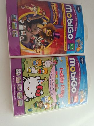 Juegos Vtech MobiGo Madagascar y Hello Kitty