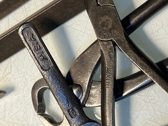 Herramientas antiguas de joyero