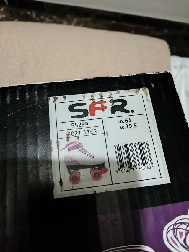 Patines de 4 ruedas Vision morados número 39'5