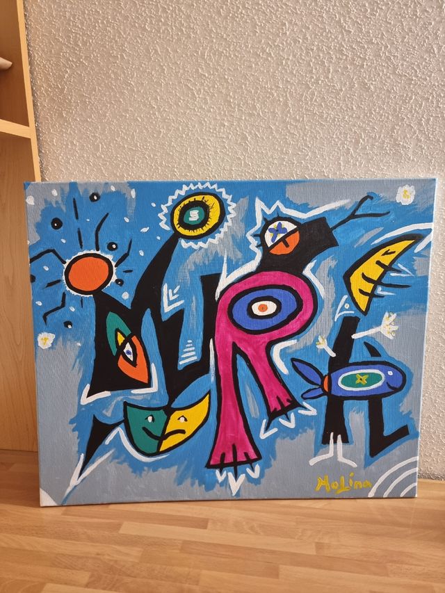 Cuadro abstracto moderno