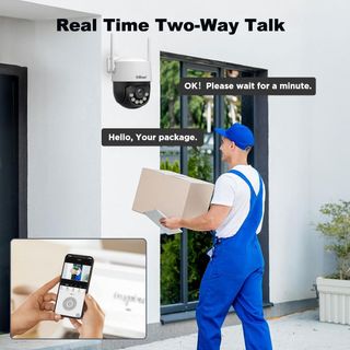 SRIHOME 8MP cámara WiFi 2.4 5GHz exterior PTZ 3X