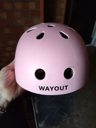 Casco rosa WAYOUT para bici o patines